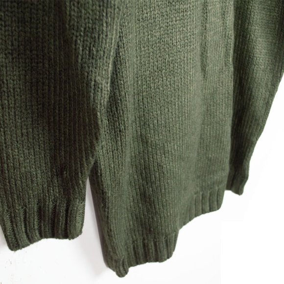 ASOS Open Back Knitted Roll Neck Green Sweater - Picture 5 of 10